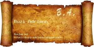 Buzi Adrienn névjegykártya